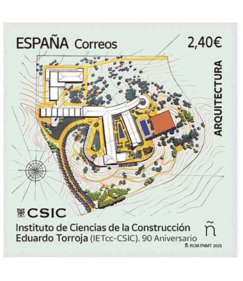 Sello de España 5869 Instituto Ciencias Construcción Eduardo Torroja  - 1 Filatelia.shop