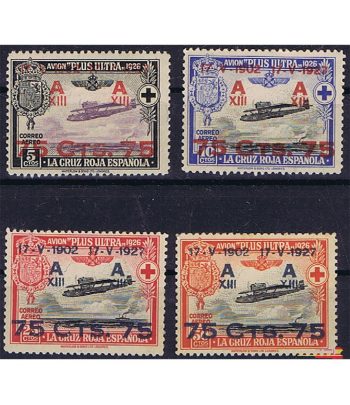 Sello de España 388/91 Cruz Roja III Aereo. Charnela  - 1 Filatelia.shop