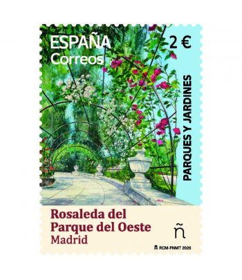 Sello de España 5911 Rosaleda del Parque del Oeste. Madrid.  - 1 Filatelia.shop