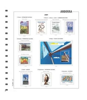 Filober Suplemento Color Andorra Española 2025 con protectores  - 1 Filatelia.shop