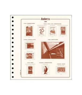 Filober Suplemento Cultural Andorra Española 2025 sin protectores  - 1 Filatelia.shop
