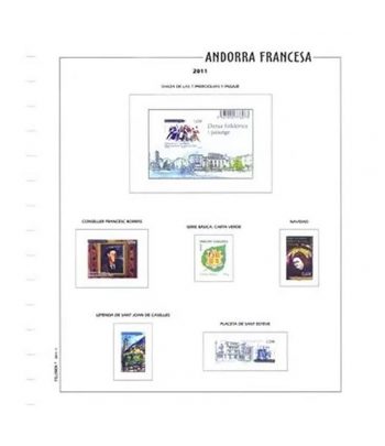 Filober Suplemento Color Andorra Francesa 2025 con protectores  - 1 Filatelia.shop