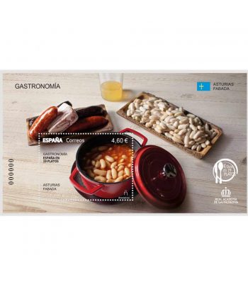 Sello de España 5925 España en 19 platos. Asturias. Fabada.  - 1 Filatelia.shop