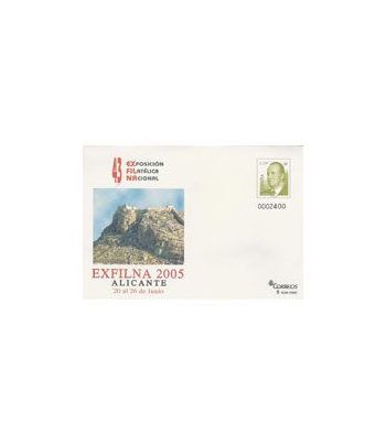 Sobre entero Postal 100 Exfilna 2005 Alicante