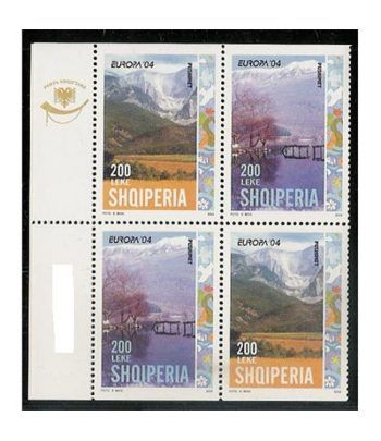 Europa 2004 Albania (sello carnet)
