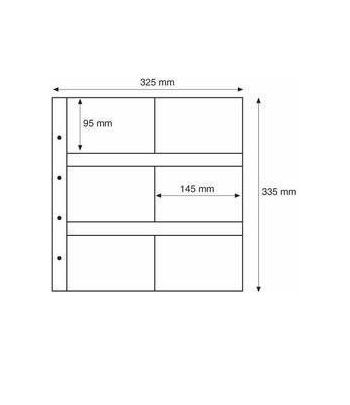 LEUCHTTURM "MAXIMUM" 5 hojas con 6 dep.(postal antigua) negro