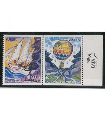 Europa 2004 Grecia (sellos carnet)