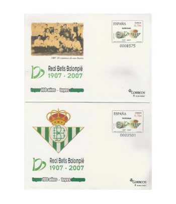 Sobre entero Postal 116/17 100 años Real Betis 2007