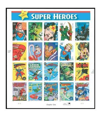 Comics. USA 2005 DC Comics Super Heroes. 20 sellos