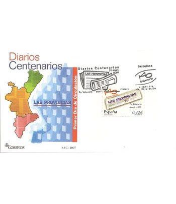 Sobres Primer Día España 4352 Diarios Centenarios (2007)