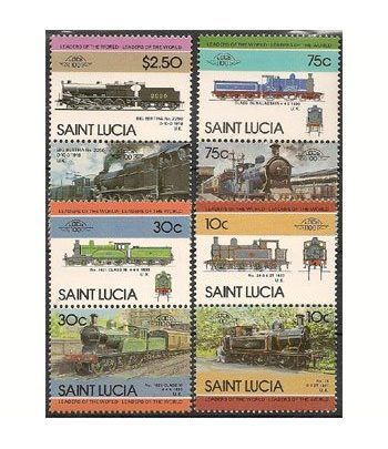 Trenes. St. Lucia (nº cat. yvert 763/70)