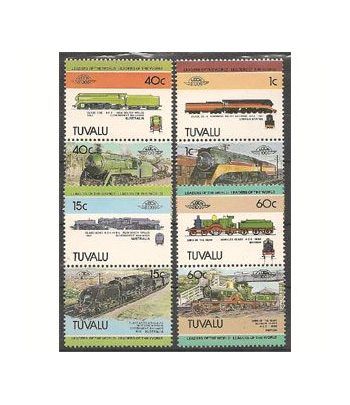 Trenes. Tuvalu (nº cat. yvert 223/30)