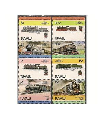 Trenes. Tuvalu (nº cat. yvert 259/66)