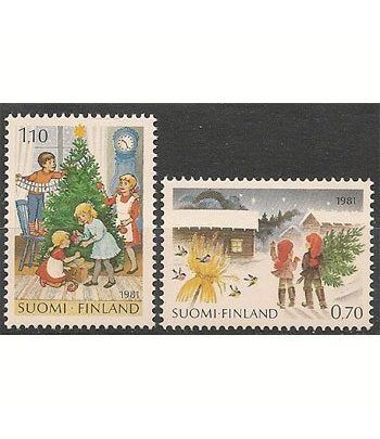 Navidad. Finlandia (nº cat. yvert 853/4)