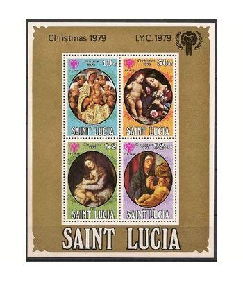 Navidad. St. Lucia (nº cat. yvert HB18)