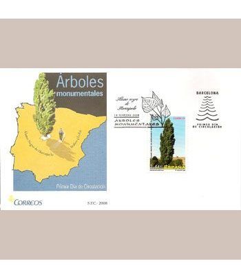 Sobres Primer Día España 4390 Arboles (2008)