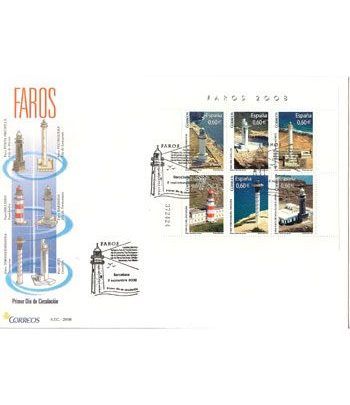 Sobres Primer Día España 4430 Faros (2008)