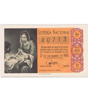 Loteria Nacional. 1960 sorteo 36 (Navidad). Naranja.