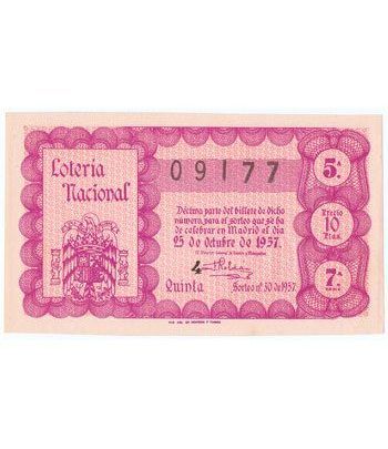 Loteria Nacional. 1957 sorteo 30.  - 2