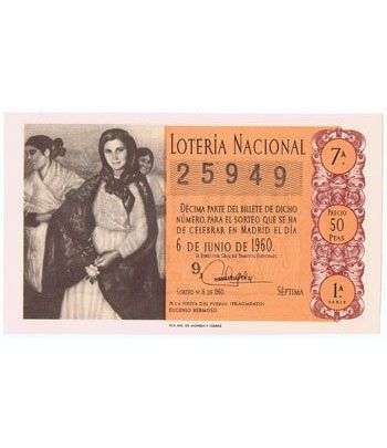 Loteria Nacional. 1960 sorteo 16.  - 2