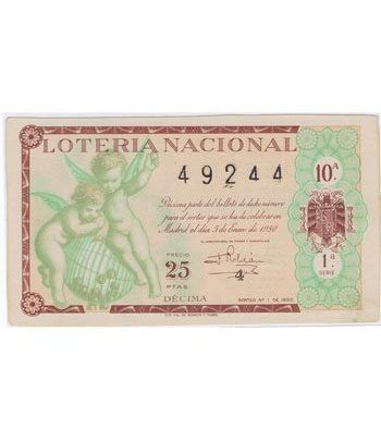 Loteria Nacional. 1950 sorteo 1.  - 2