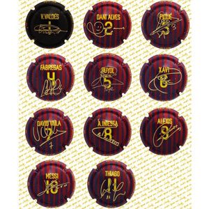 Placas de Cava. Colección oficial FC Barcelona. (20) Dorsales.  - 4