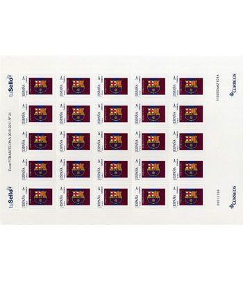 Sello Oficial F.C. Barcelona. Escudo. (Minipliego 25 sellos).  - 2