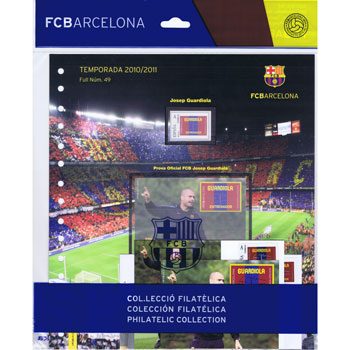 Colección Filatélica Oficial F.C. Barcelona. Pack nº10.Guardiola  - 10
