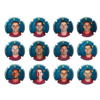 Placas de Cava. Colección oficial FC Barcelona. (23) Jugadores.  - 1