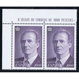 Colección Sellos de España bloque de dos 1978/2007  - 4