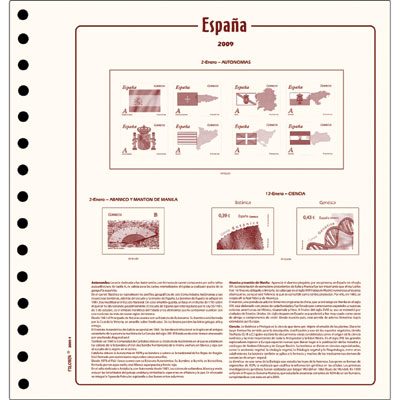 Hojas para sellos de España FILOBER Cultural