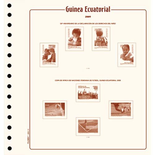 FILOBER Hojas para sellos de Guinea Ecuatorial
